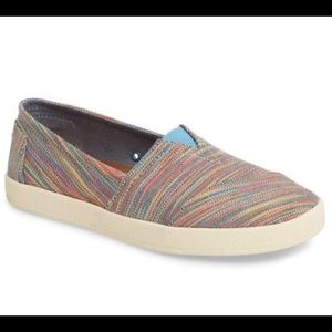 Toms Avalon Blue Aster Multi Space Dye Shoes